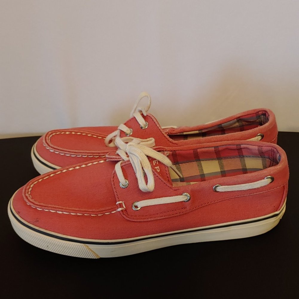 Red Sperry Top Sider Women's Size 8.5M - Picture 2 of 6